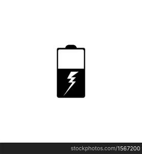 battery icon vector illustration template logo design