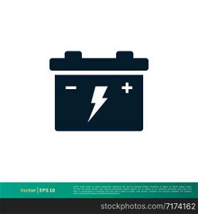 Battery Icon Vector Logo Template Illustration Design EPS 10.