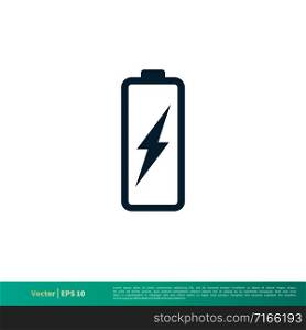 Battery Icon Vector Logo Template Illustration EPS 10.
