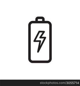 battery icon vector logo template in trendy flat style