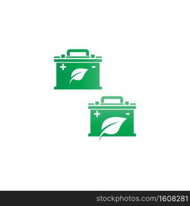 Battery logo icon design template vector illustration