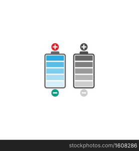 Battery logo icon design template vector illustration