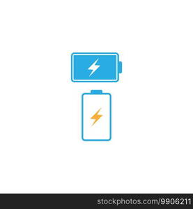 Battery logo icon design template vector illustration