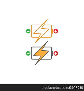 Battery logo icon design template vector illustration