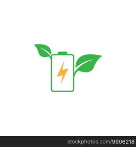 Battery logo icon design template vector illustration