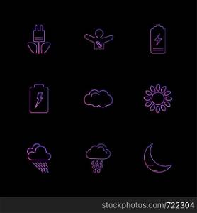 battery , moon , crecent , ecology , sun , cloud , rain , weather , icon, vector, design, flat, collection, style, creative, icons , sky , pointer , mouse , tree , enviroment , cloudy,icon, vector, design, flat, collection, style, creative, icons