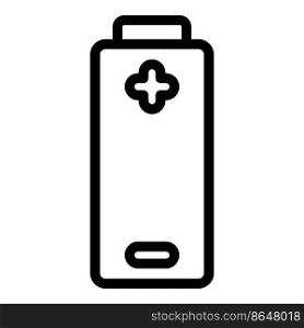 Battery plug icon outline vector. Charger equipment. Electric energy. Battery plug icon outline vector. Charger equipment