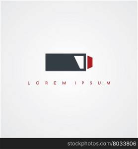 battery power icon sign logotype. battery power icon sign logotype theme vector art illustration