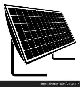 Battery solar panel icon. Simple illustration of battery solar panel vector icon for web design isolated on white background. Battery solar panel icon, simple style