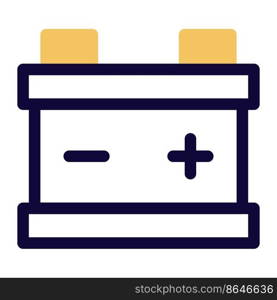 Battery stores electrical energy to power a vehicle.