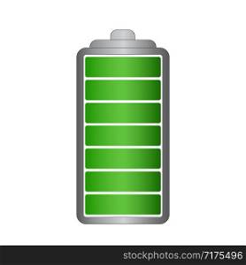 battery symbol with full charge vector illustration
