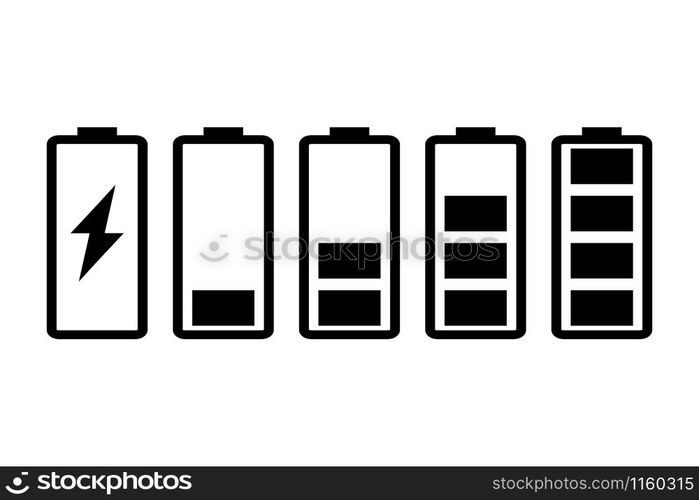 Battery vector icon. Battery vector icon.