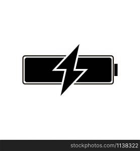 Battery vector icon. Vector design abstract symbol