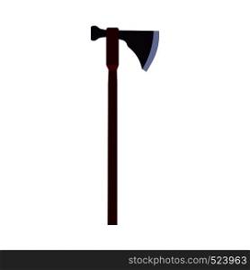 Battle axe vector icon weapon blade. Ancient viking fantasy equipment. Handle game barbarian flat art