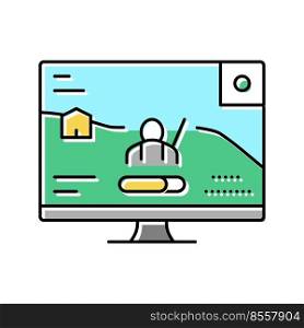battle royale video game color icon vector. battle royale video game sign. isolated symbol illustration. battle royale video game color icon vector illustration