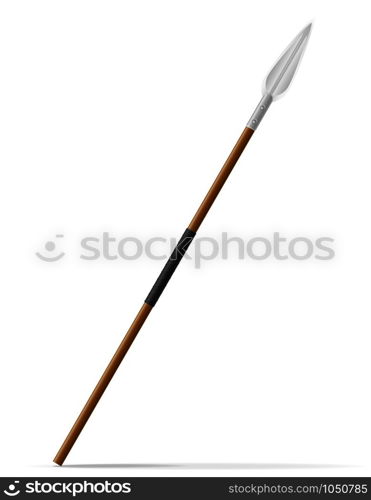 battle spear medieval stock vector illustration isolated on white background