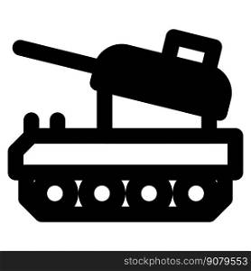 Battle tank, a land based weapon system.