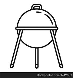 Bbq equipment icon. Outline bbq equipment vector icon for web design isolated on white background. Bbq equipment icon, outline style