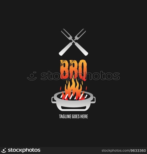 bbq logo vector