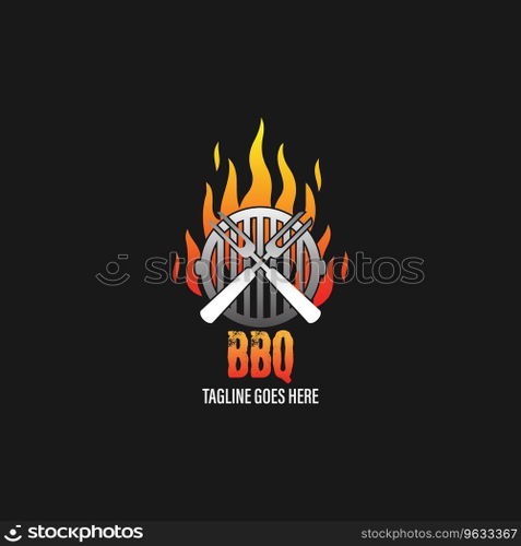 bbq logo vector
