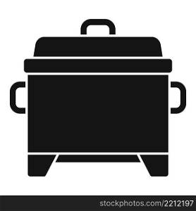 Bbq smokehouse icon simple vector. Grill meat. Tandoor barrel. Bbq smokehouse icon simple vector. Grill meat