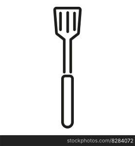 Bbq spatula icon outline vector. Meat food. Summer dinner. Bbq spatula icon outline vector. Meat food