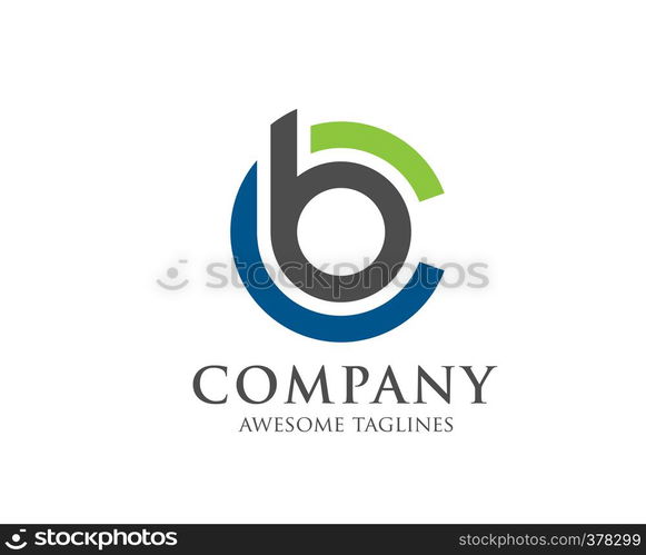 BC letter logo design vector illustration template, B letter logo vector, letter C and B logo vector, creative Letter BC letter logo