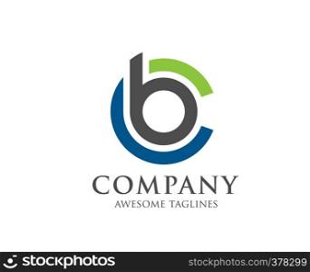 BC letter logo design vector illustration template, B letter logo vector, letter C and B logo vector, creative Letter BC letter logo