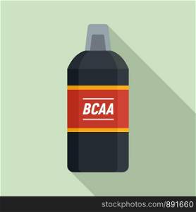 BCCA sport nutrition icon. Flat illustration of BCCA sport nutrition vector icon for web design. BCCA sport nutrition icon, flat style