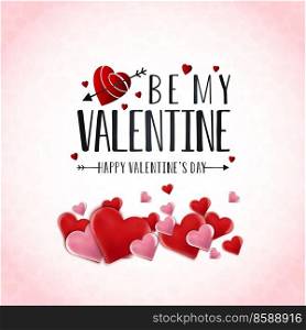 Be My Valentine’s. Love Heart background