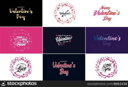 Be My Valentine Valentine’s holiday lettering for greeting card