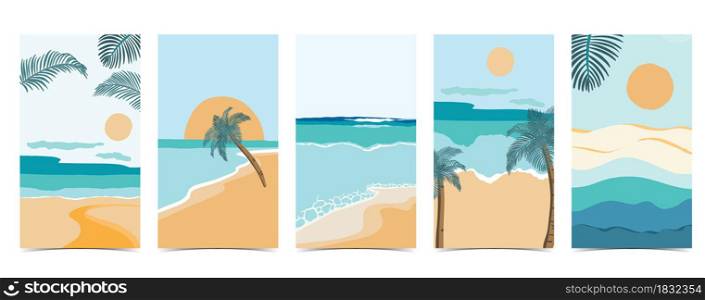 beach background for social media with sky,sand,sun
