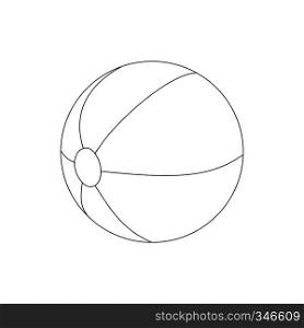 Beach ball icon in isometric 3d style isolated on white background. Beach ball icon, isometric 3d style