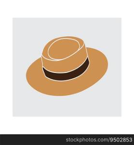 Beach hat icon vector illustration simple design