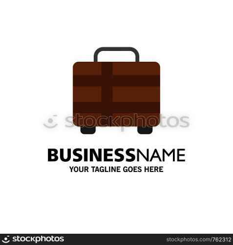 Beach, Holiday, Transportation, Travel Business Logo Template. Flat Color