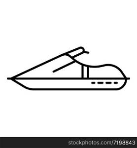 Beach jet ski icon. Outline beach jet ski vector icon for web design isolated on white background. Beach jet ski icon, outline style