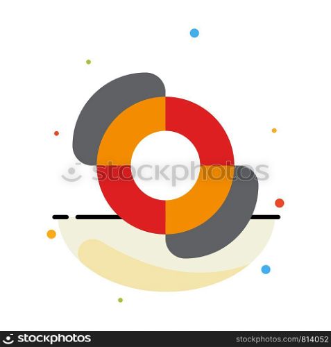 Beach, Lifeguard, Summer Abstract Flat Color Icon Template