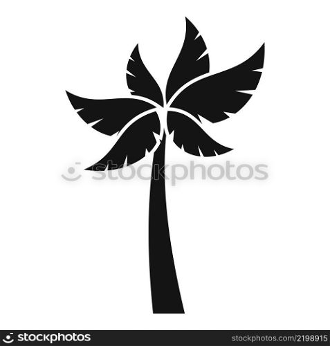 Beach palm icon simple vector. Coconut tree. Summer plant. Beach palm icon simple vector. Coconut tree