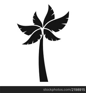 Beach palm icon simple vector. Coconut tree. Summer plant. Beach palm icon simple vector. Coconut tree