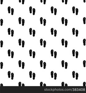 Beach thongs pattern. Simple illustration of beach thongs vector pattern for web. Beach thongs pattern, simple style
