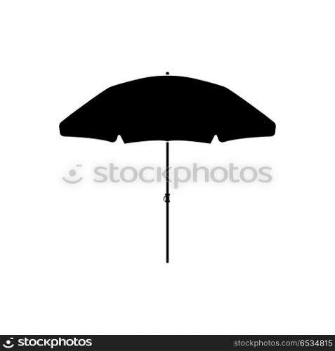 Beach umbrella icon .