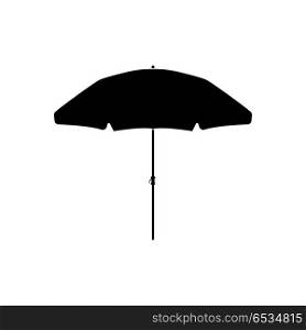 Beach umbrella icon .