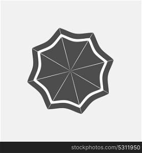 Beach Umbrella Icon Vector Illustration EPS10. Beach Umbrella Icon Vector Illustration