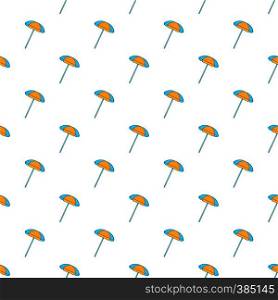 Beach umbrella pattern. Cartoon illustration of beach umbrella vector pattern for web. Beach umbrella pattern, cartoon style