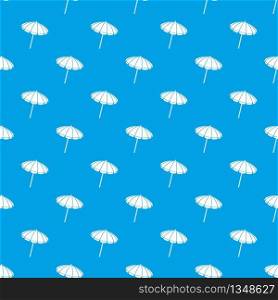 Beach umbrella pattern vector seamless blue repeat for any use. Beach umbrella pattern vector seamless blue