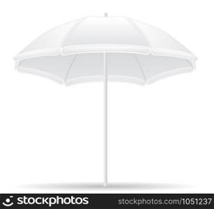 beach umbrella vector illustration isolated on white background