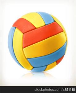 Beach volleyball, vector icon