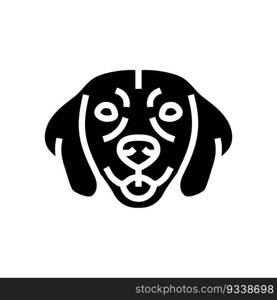 beagle dog puppy pet glyph icon vector. beagle dog puppy pet sign. isolated symbol illustration. beagle dog puppy pet glyph icon vector illustration