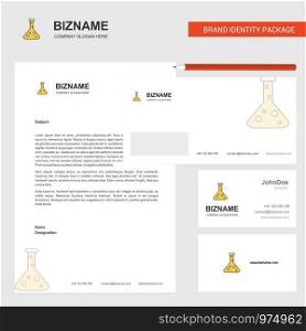 Beaker Business Letterhead, Envelope and visiting Card Design vector template