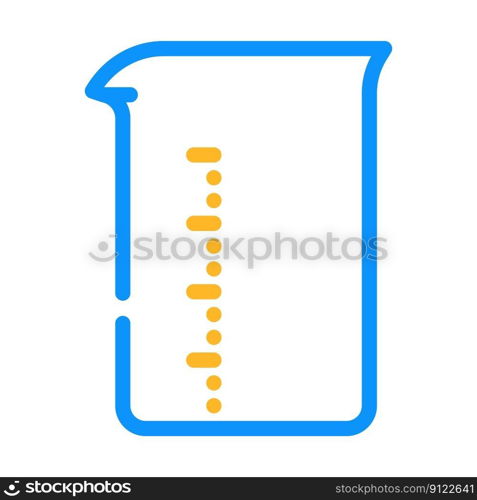 beaker chemical glassware lab color icon vector. beaker chemical glassware lab sign. isolated symbol illustration. beaker chemical glassware lab color icon vector illustration